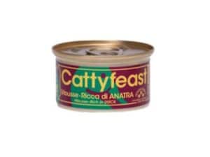 קטיפיסט – מוס עשיר בברווז שימורי מזון מלא לחתולים